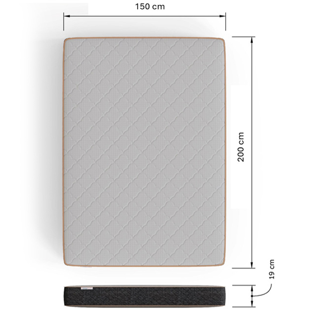 GFW King Size Black Faux Leather End Lift Ottoman Bed with Bonnell Mattress Image 9