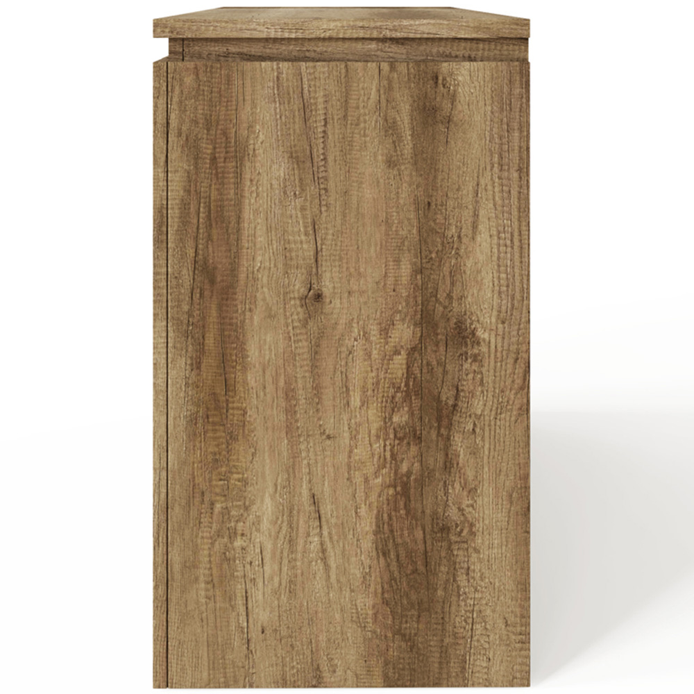 GFW Canyon 2 Door 3 Drawer Oak Grey Sideboard Image 4