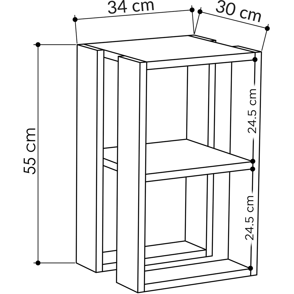 Decortie Lonie Light Stone Bedside Table Image 7