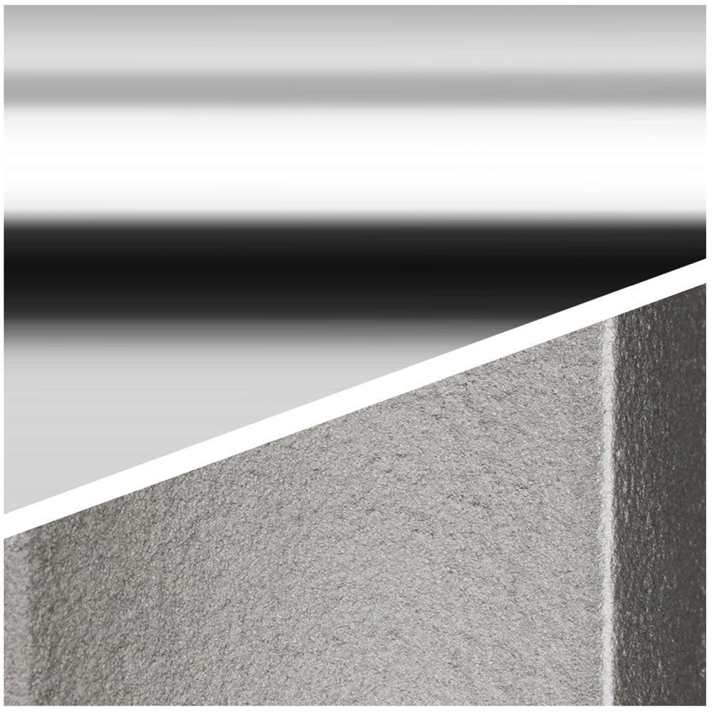 Terma 1217BTU Raw Metal and Chrome Heated Towel Rail 900 x 490mm Image 7