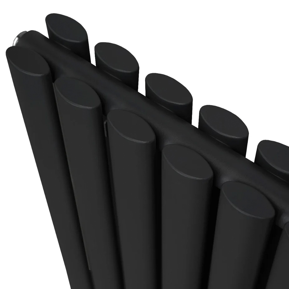 Monster Shop 6691BTU Black Oval Column Radiator 1600 x 600mm Image 5