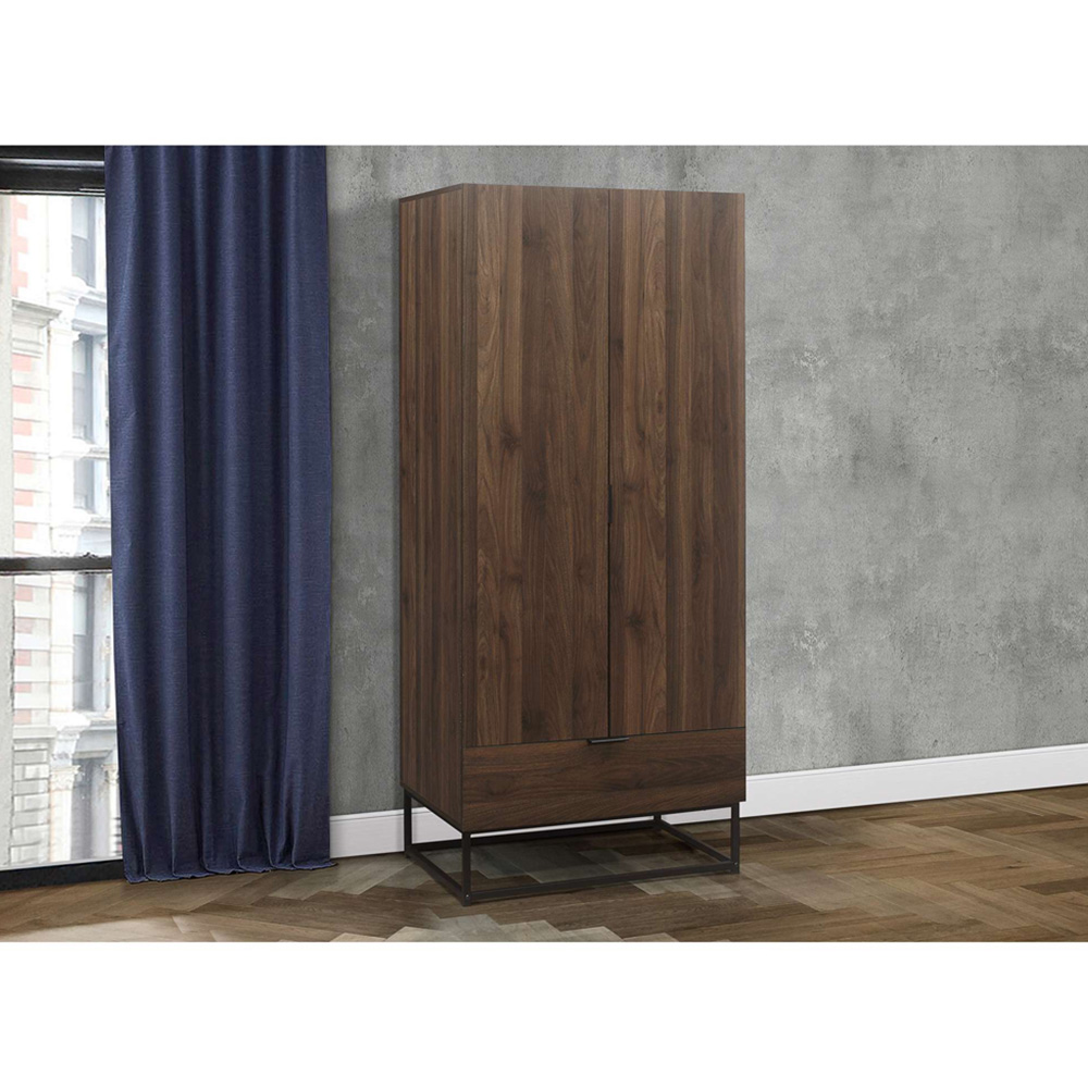 Birlea Houston Walnut Effect 4 Piece Bedroom Furniture Set Image 4