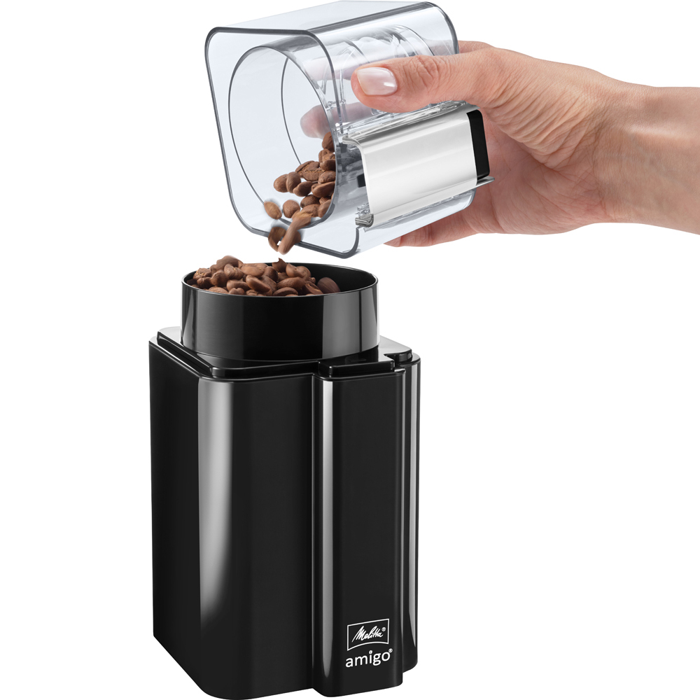 Melittao Amigo 1029-01 Black Electric Coffee Grinder Image 4