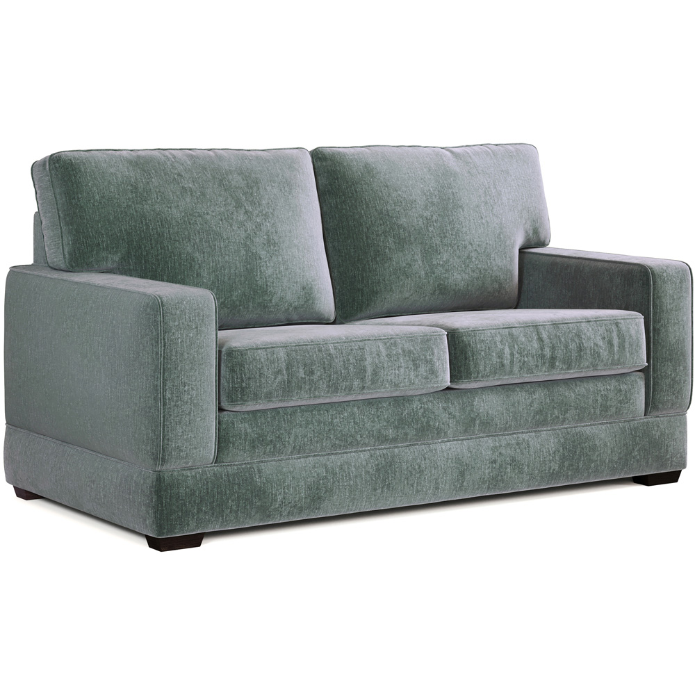 Jay-Be Urban 2 Seater Cosy Chenille Aqua Sofa Bed with e-Pocket Mattress Image 2