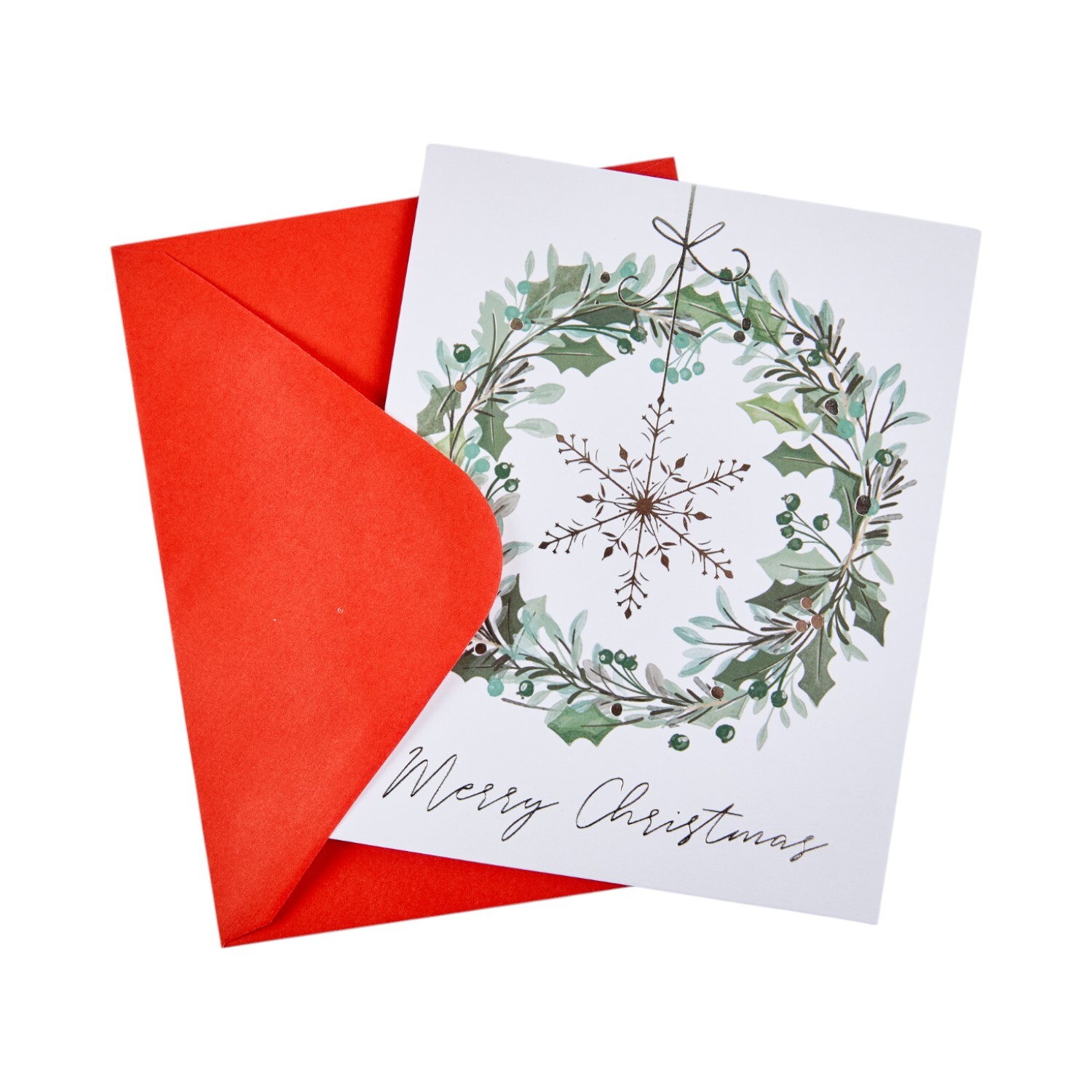 Pack of 15 Traditional Wreath Cards Image 3
