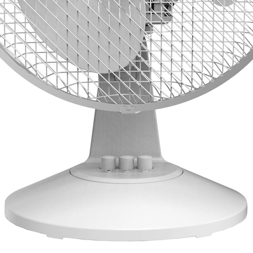 9 Inch Desk Fan White Image 3