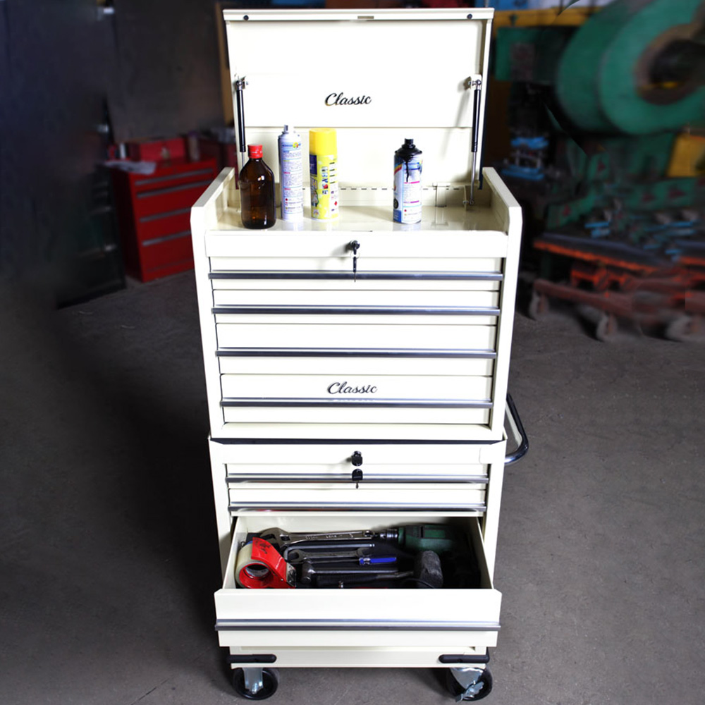 Hilka 8 Drawer Classic Tool Chest and Cabinet Set Image 4