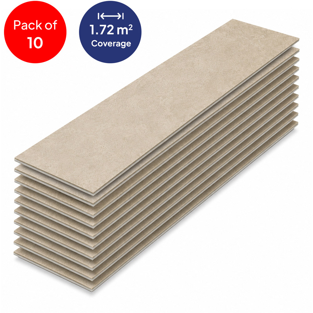 Britwall Sandstone Wood-Embossed SPC Vinyl Flooring 620 x 310mm 10 Pack Image 3