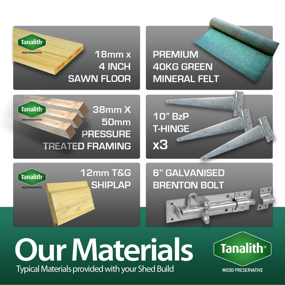 DIY Sheds 5 x 12ft Tongue and Groove Timber Apex Security Garden Shed Image 6