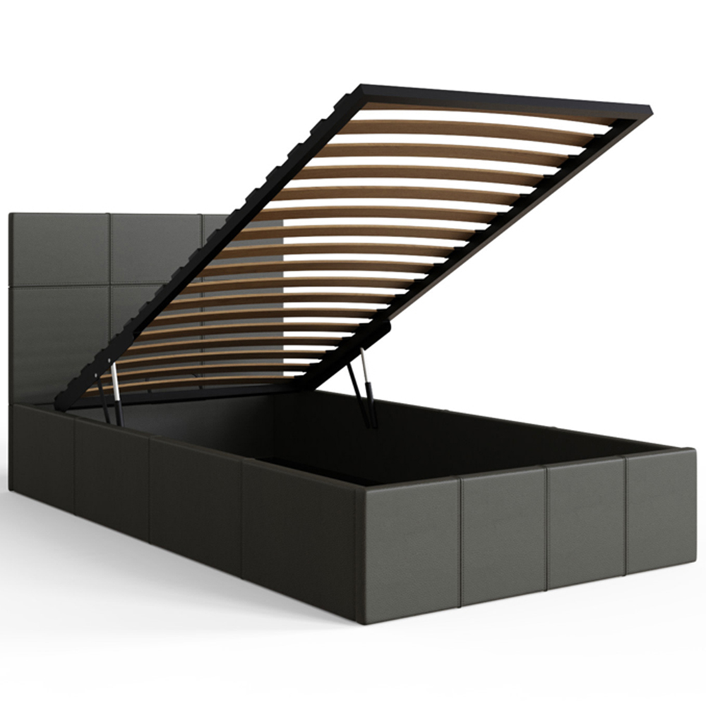 GFW Single Grey End Lift Ottoman Bed Image 4