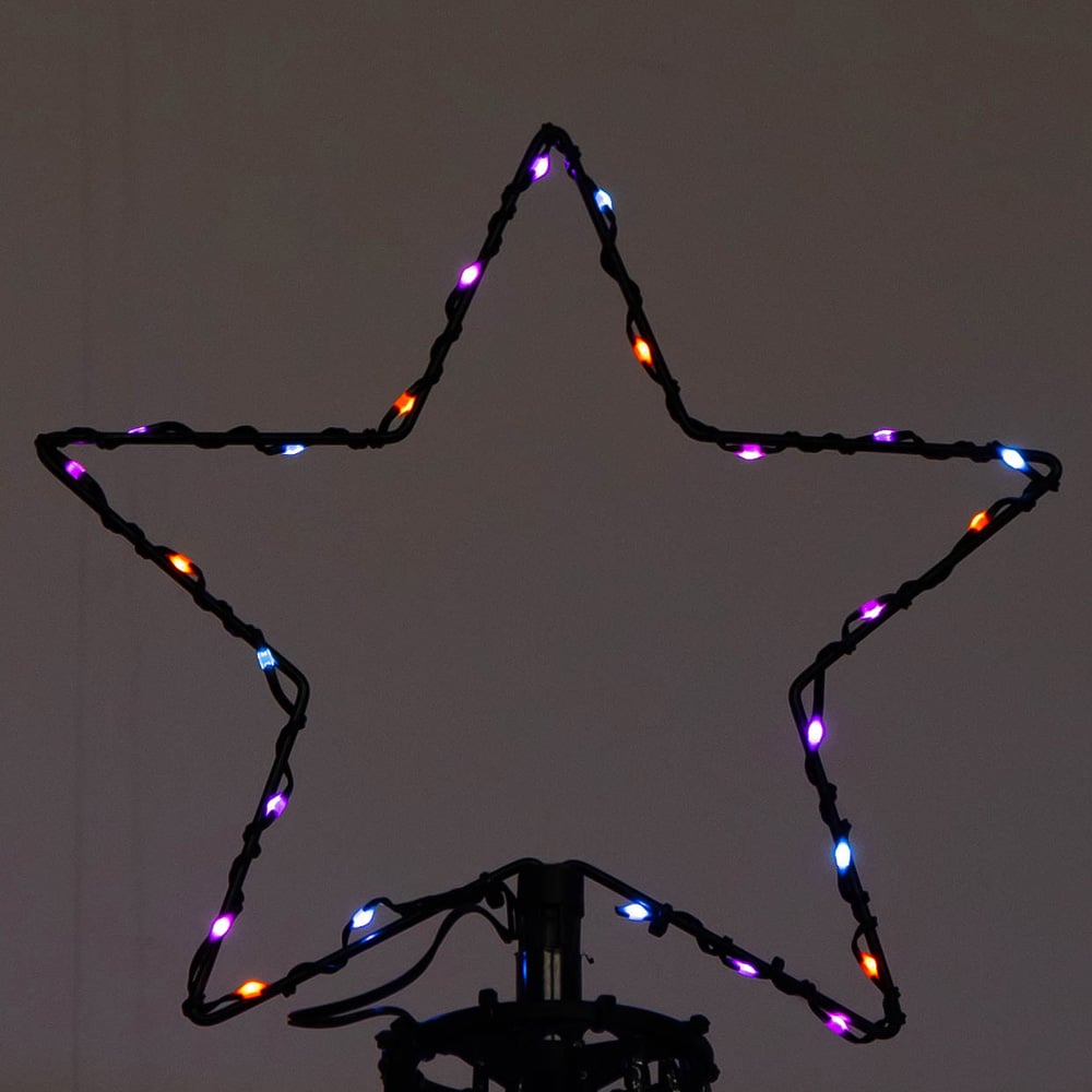 Samuel Alexander 835 Cool and Warm White LED Multi-Function Pyramid Christmas Cone Tree 8ft Image 5