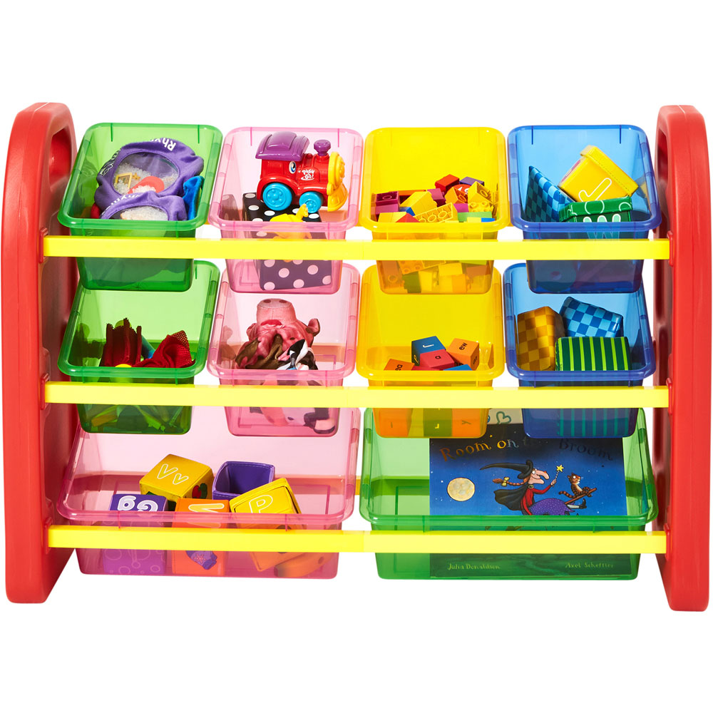 Liberty House Toys Kids 10 Bin Toy Organiser Unit Image 5
