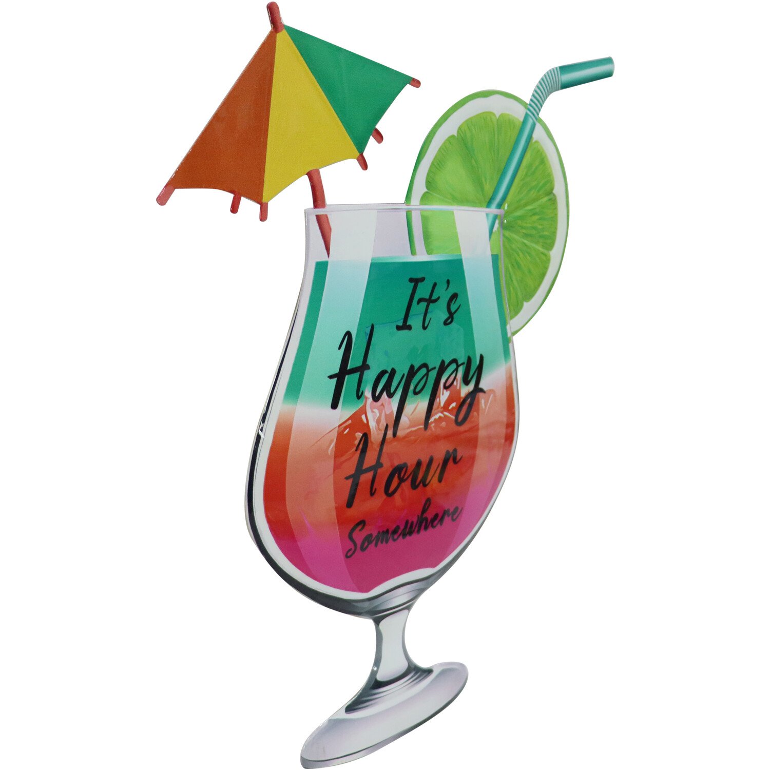 Indoor Outdoor Fun Cocktail Sign - Multicolour Image 3