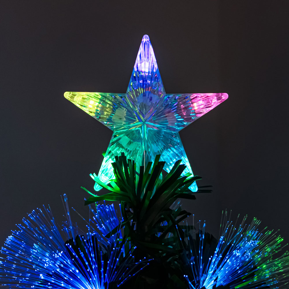 The Christmas Centre 170 Multicolour LED Green Fibre Optic Artificial Xmas Tree with Remote 5ft Image 7