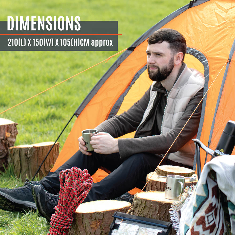 Milestone Camping 2 Person Dome Tent Image 9