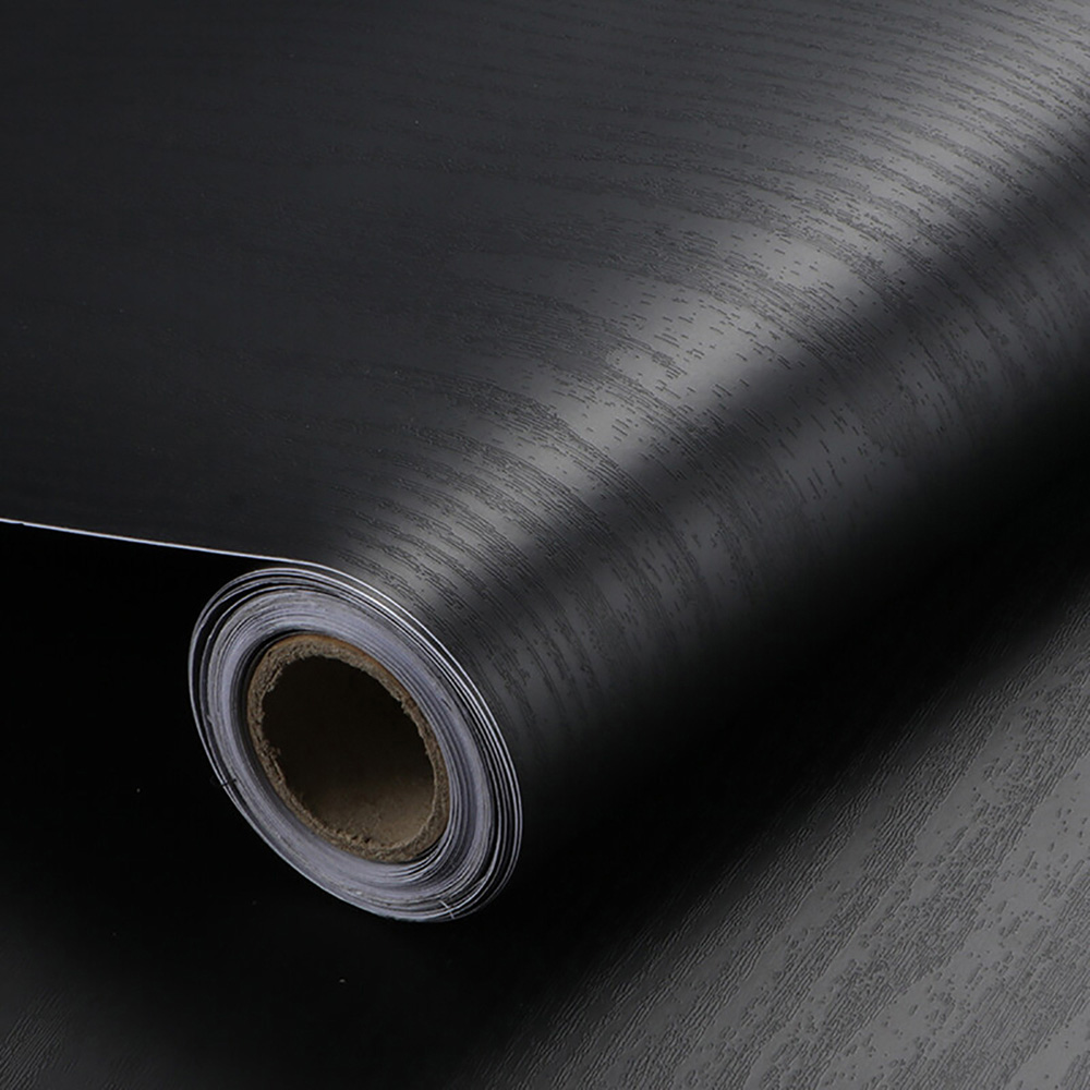 Living and Home Wood Effect Black Wallpaper Image 2