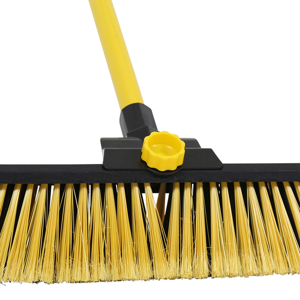 Charles Bentley Yellow Bulldozer Yard Broom Sweeper 24 inch Image 5
