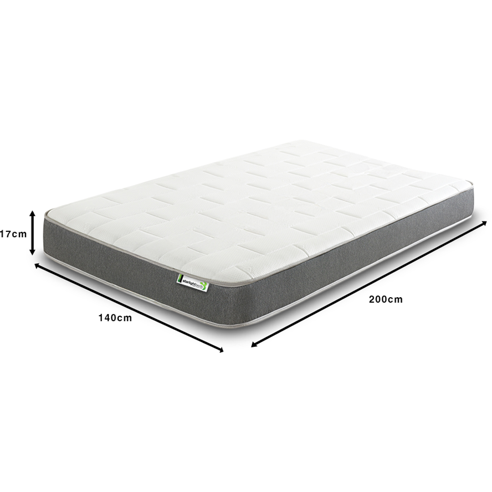Starlight Beds Deep European Double Grey Big Brick Memory Foam and Spring Mattress Image 6