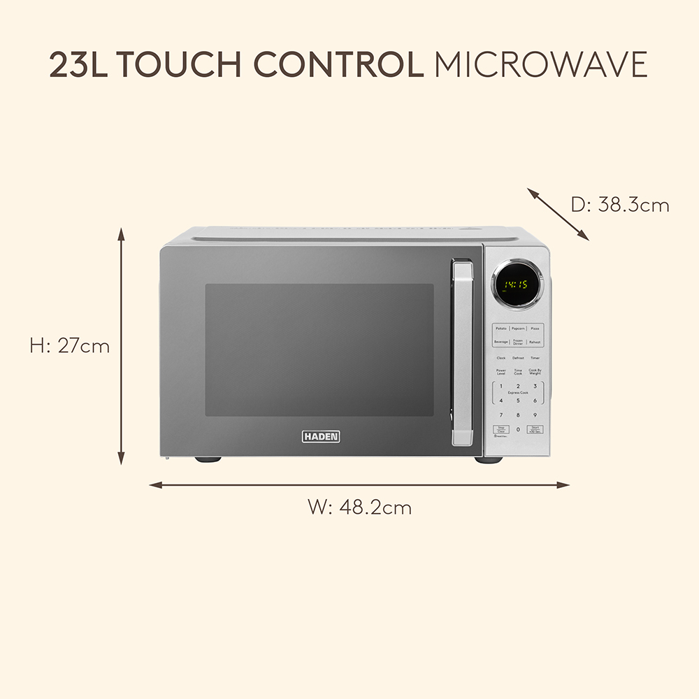 Haden 214706 White 23L Digital Microwave 900W Image 8