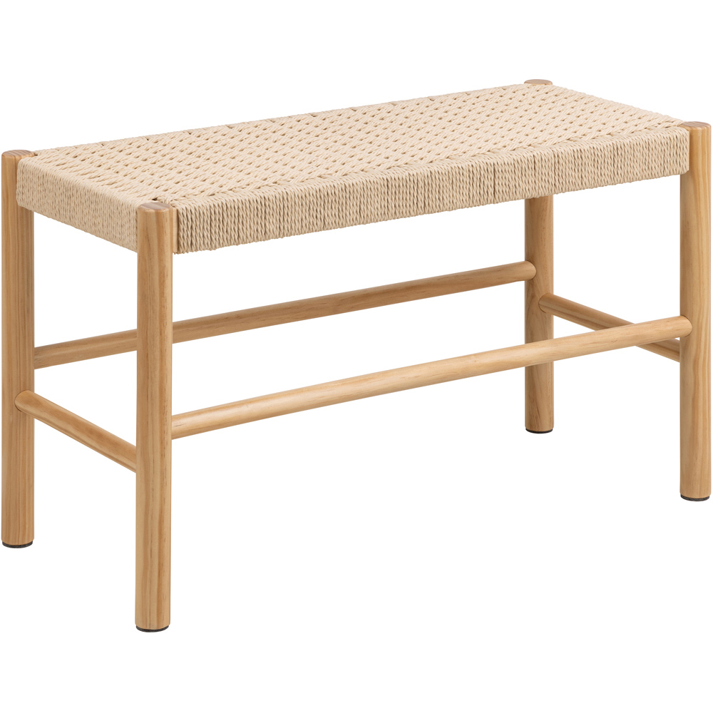 Florence Alvin Off White Weaved Bench Image 2