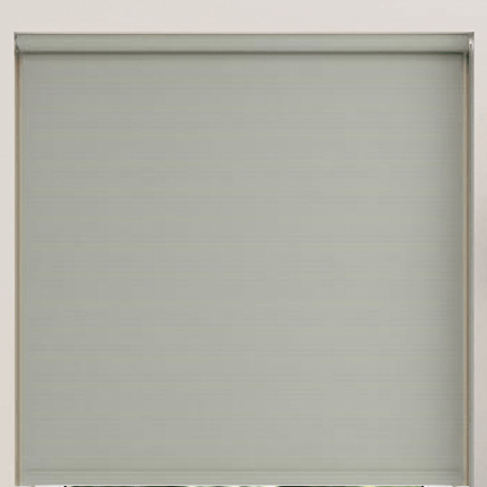 New Edge Blinds Blackout Roller Blinds Light Grey 100cm Image 2