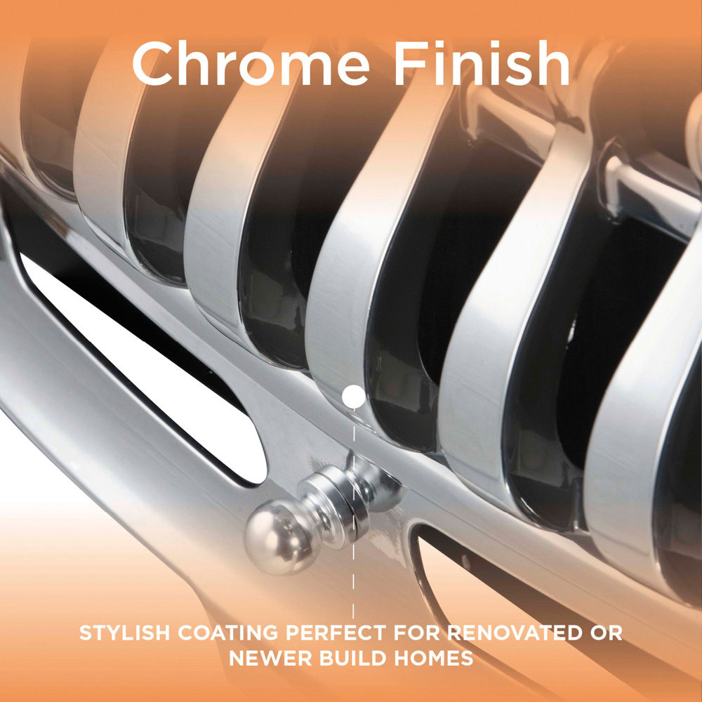 Warmlite Whitby Chrome Inset Electric Fire with Realistic Flame Effect 2000W 19 inch Image 5