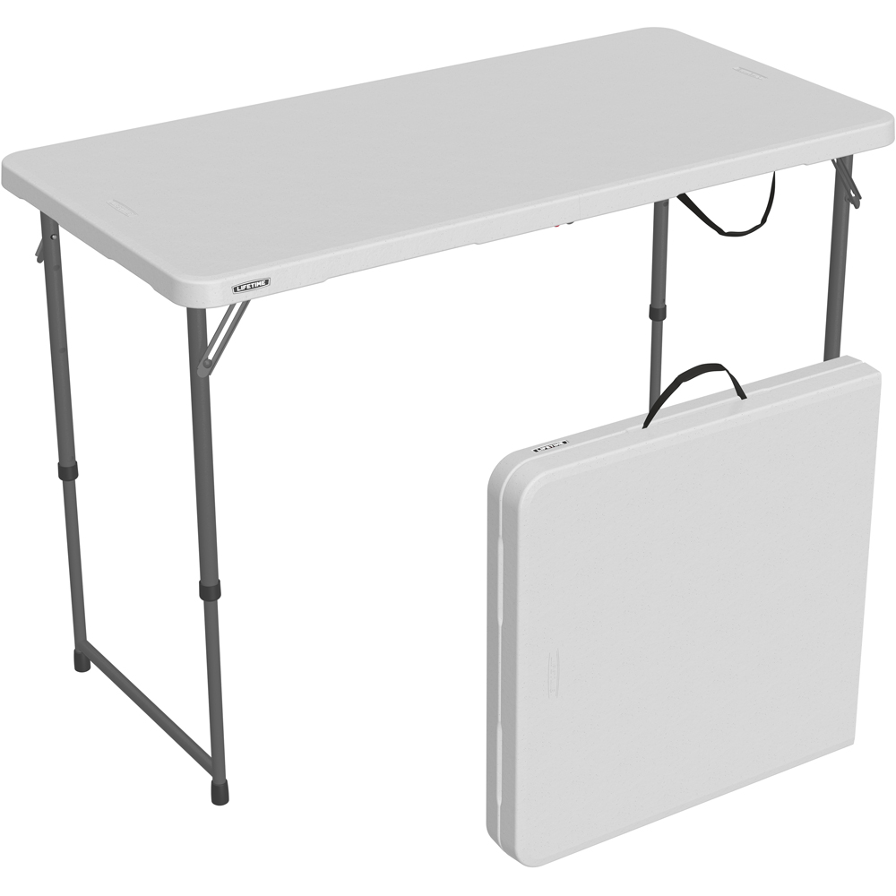 Lifetime Products Height Adjustable Fold In Half Light Commercial Table Image 5