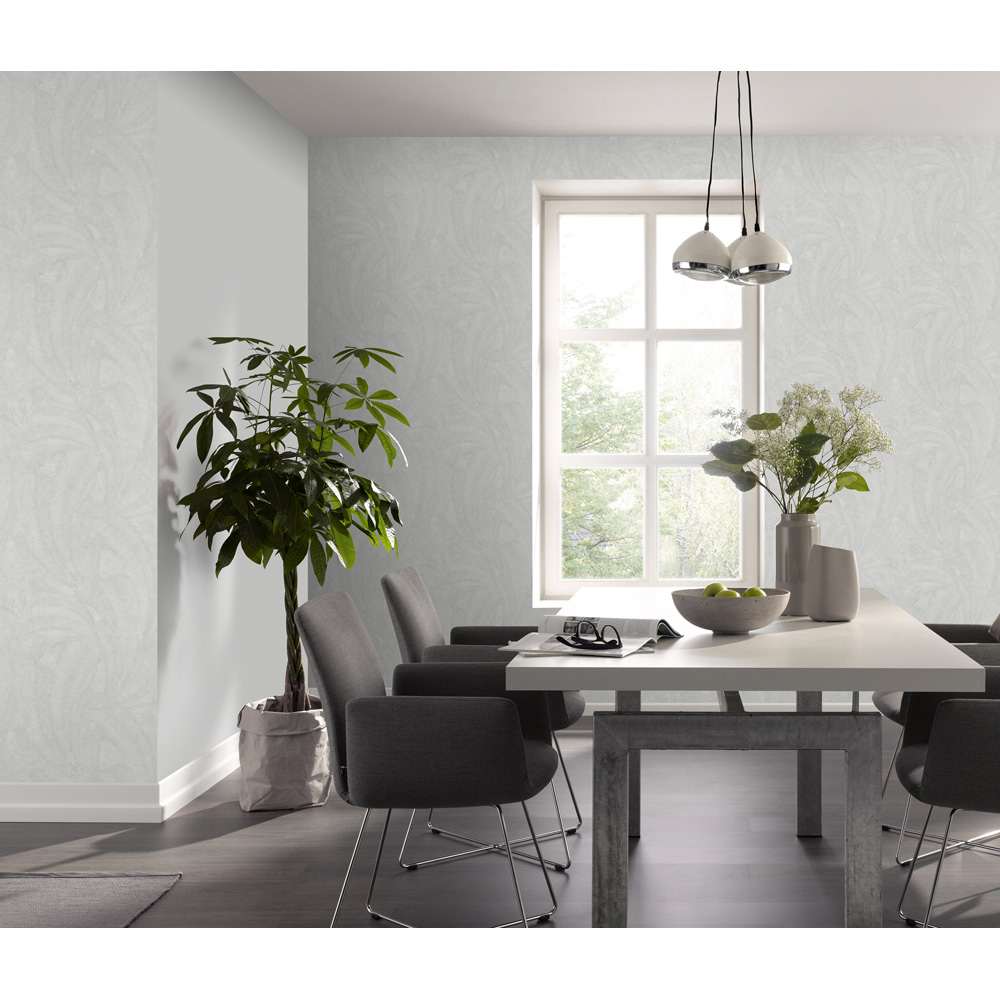 Erismann Elysium Plume Light Grey Wallpaper Image 6