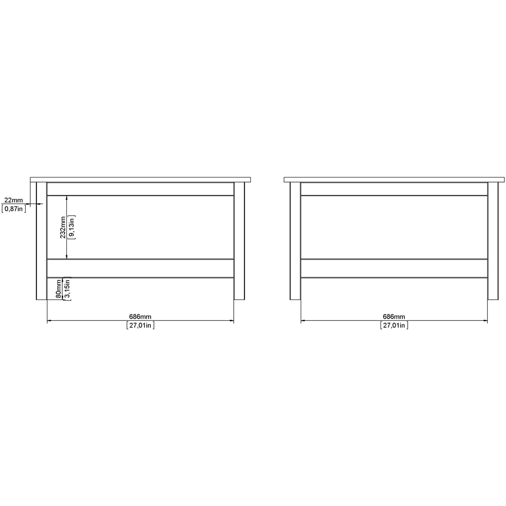 Florence Madrid White Coffee Table Image 8