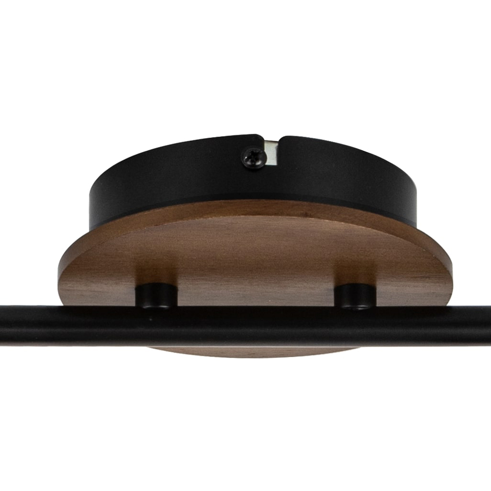 Cosylyte Hadley Matt Black 4 Light Wire Shade Spotlight Image 5