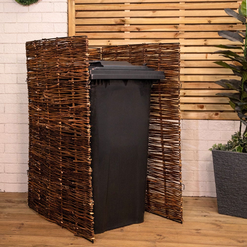 Samuel Alexander 116 x 61cm Single Willow Wheelie Bin Screen Image 6