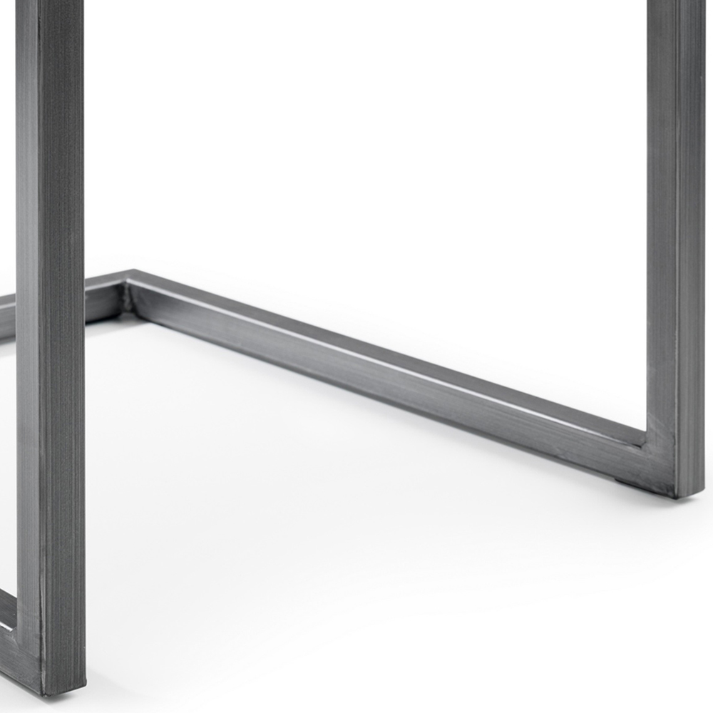 Julian Bowen Berwick 6 Seater Rectangular Dining Set Charcoal Image 5