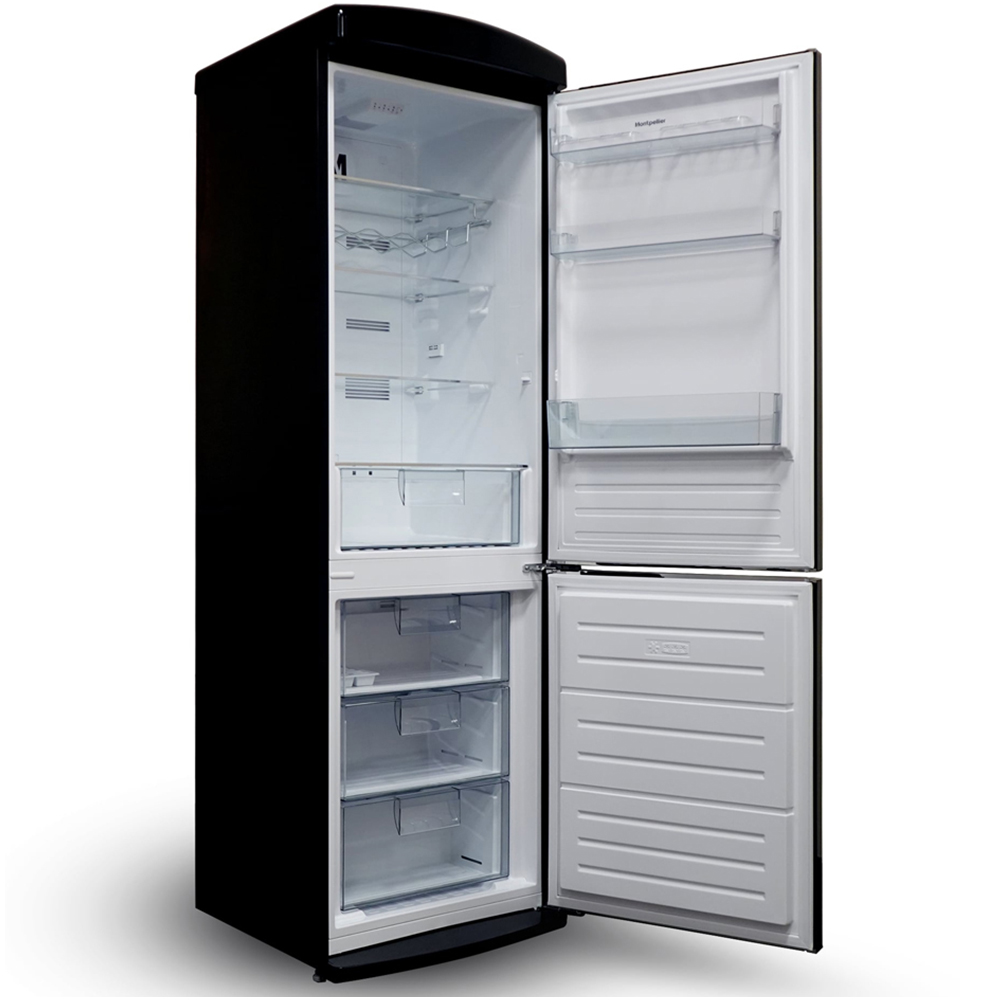 Montpellier MAB190K Black Retro Wide No Frost 295L Fridge Freezer Image 4