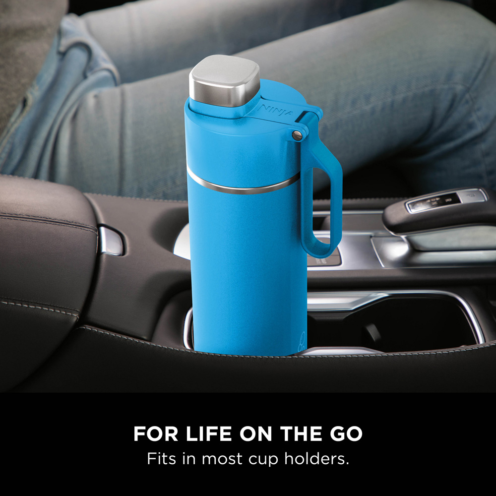 Ninja Thirsti Tropical Blue Travel Bottle 530ml Image 3