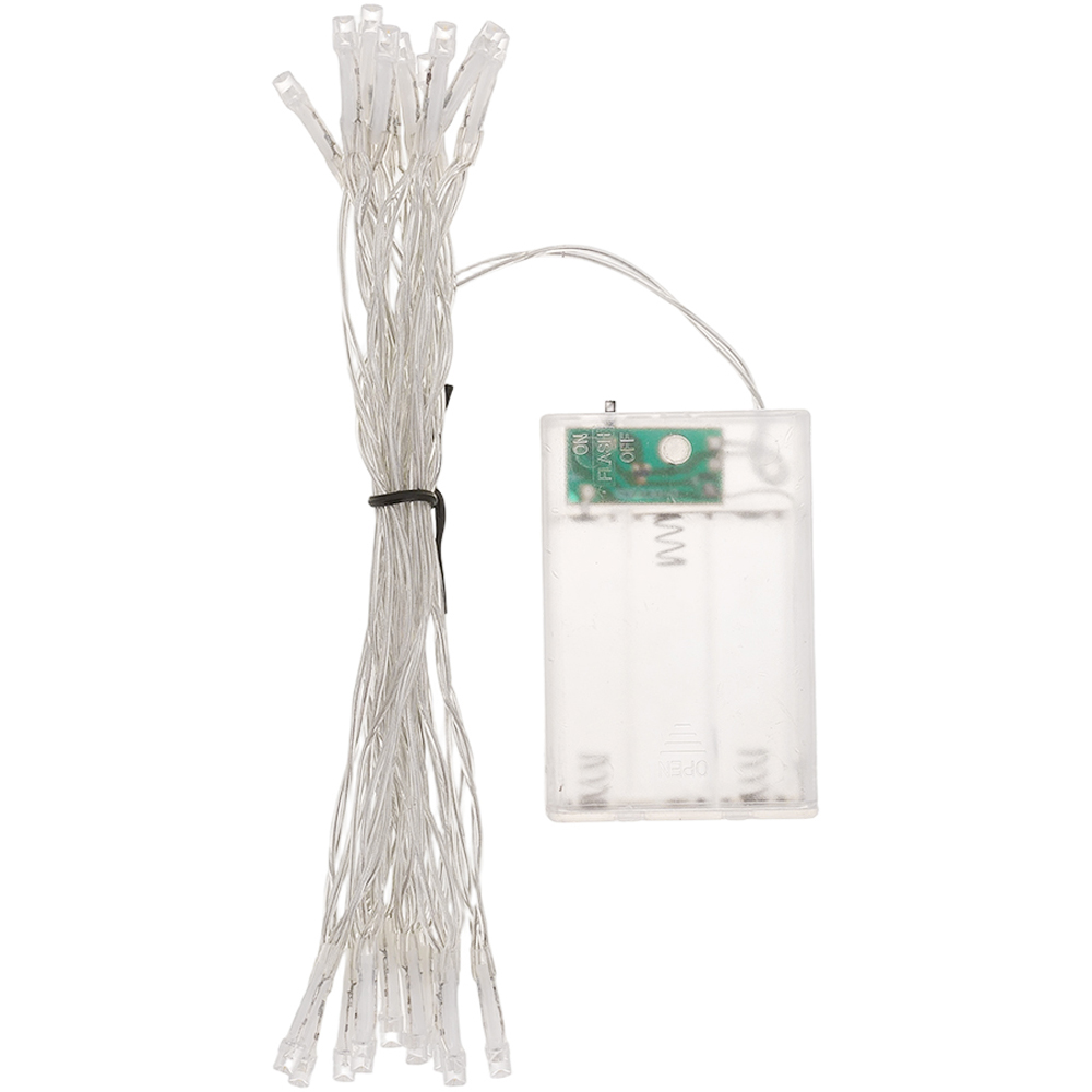 Living and Home Snow-Frosted Tabletop Artificial Christmas Tree 1.8ft with String Light Image 6