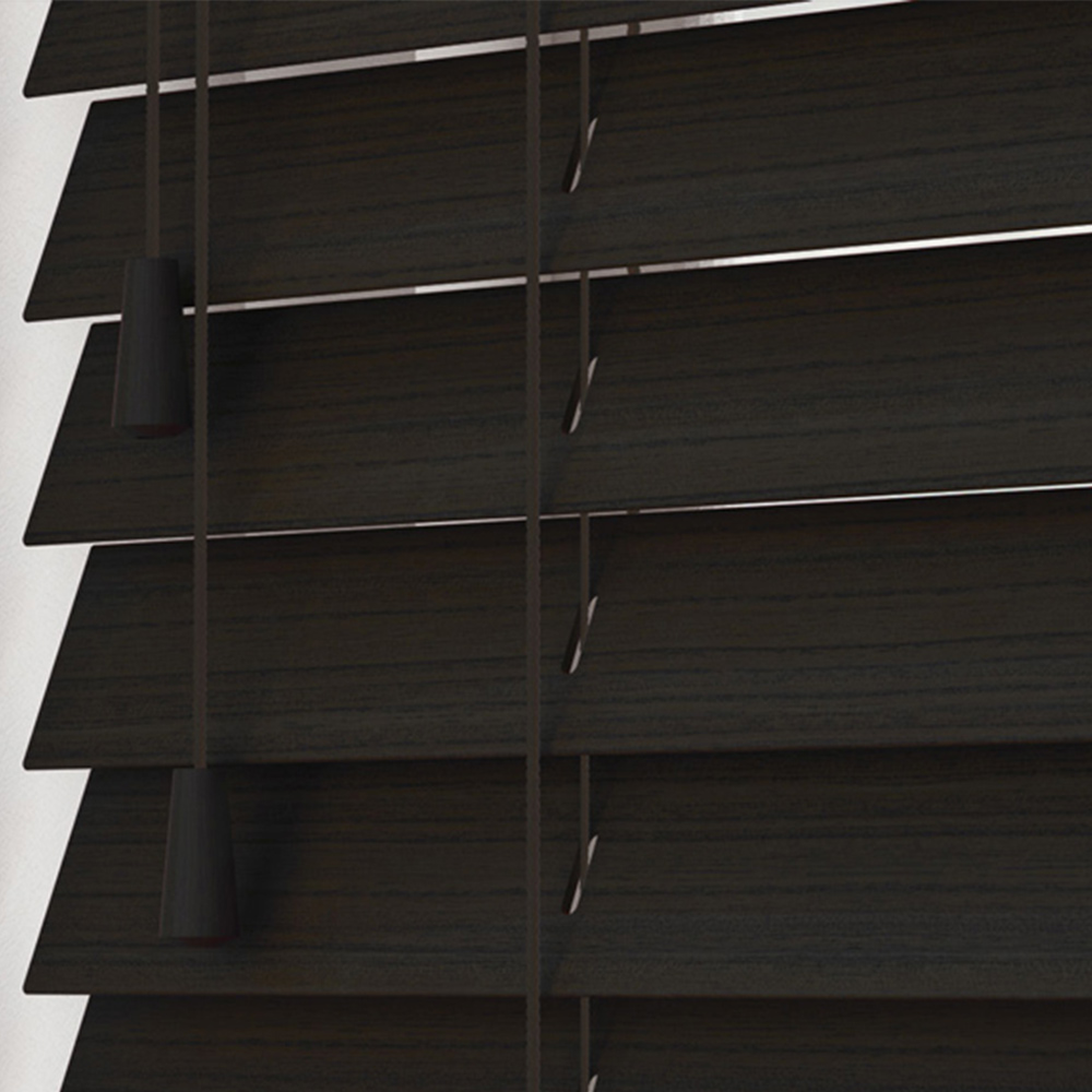 New Edge Blinds Grained Venetian Blinds Dark Walnut 220cm Image 2