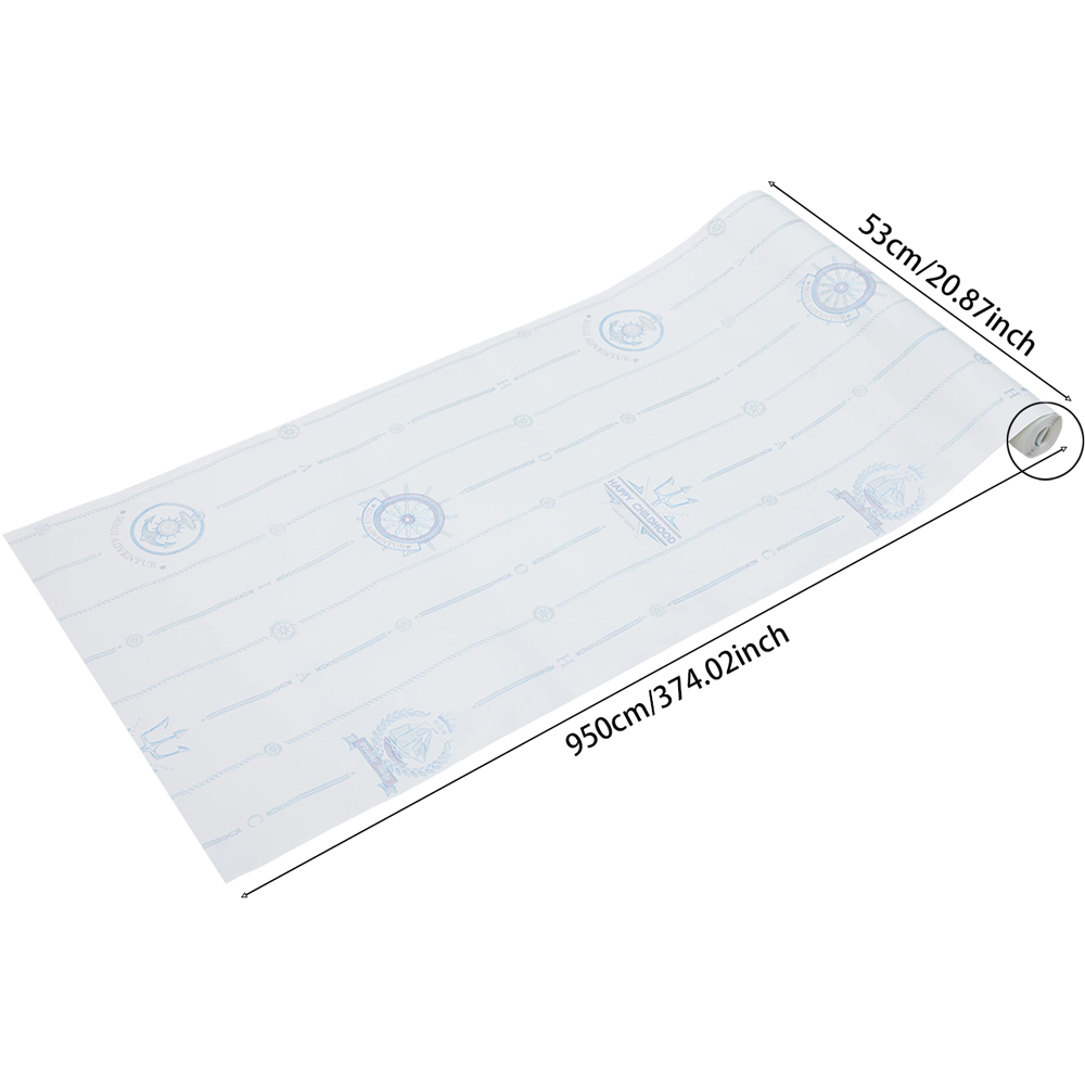 Living and Home Blue and White 3D Embossed Non-Woven Wallpaper Roll 950 x 53cm Image 8