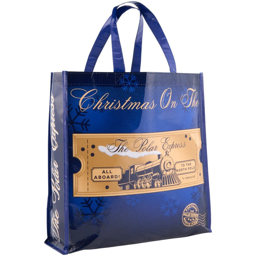 Assorted Polar Express Shopper Bag Blue or Red Image 6
