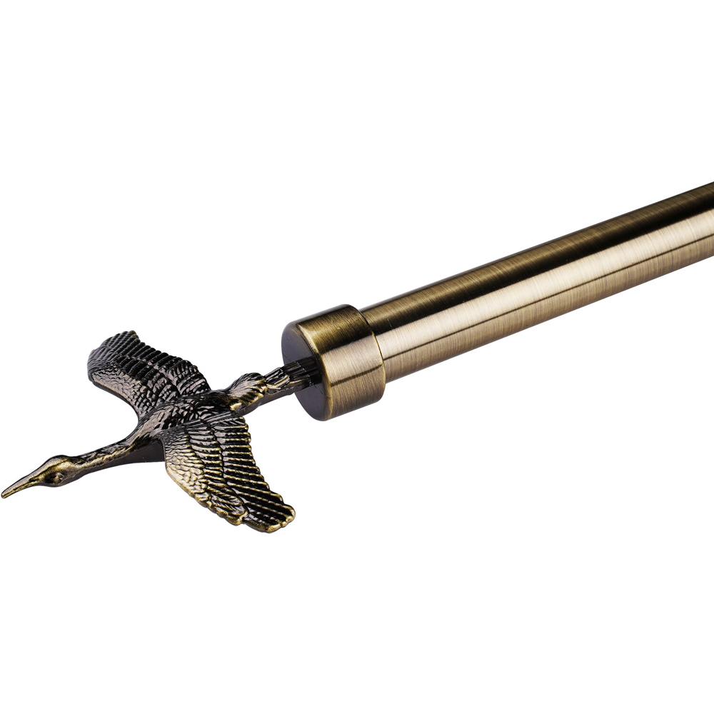 Crane Curtain Pole Brass Image 4