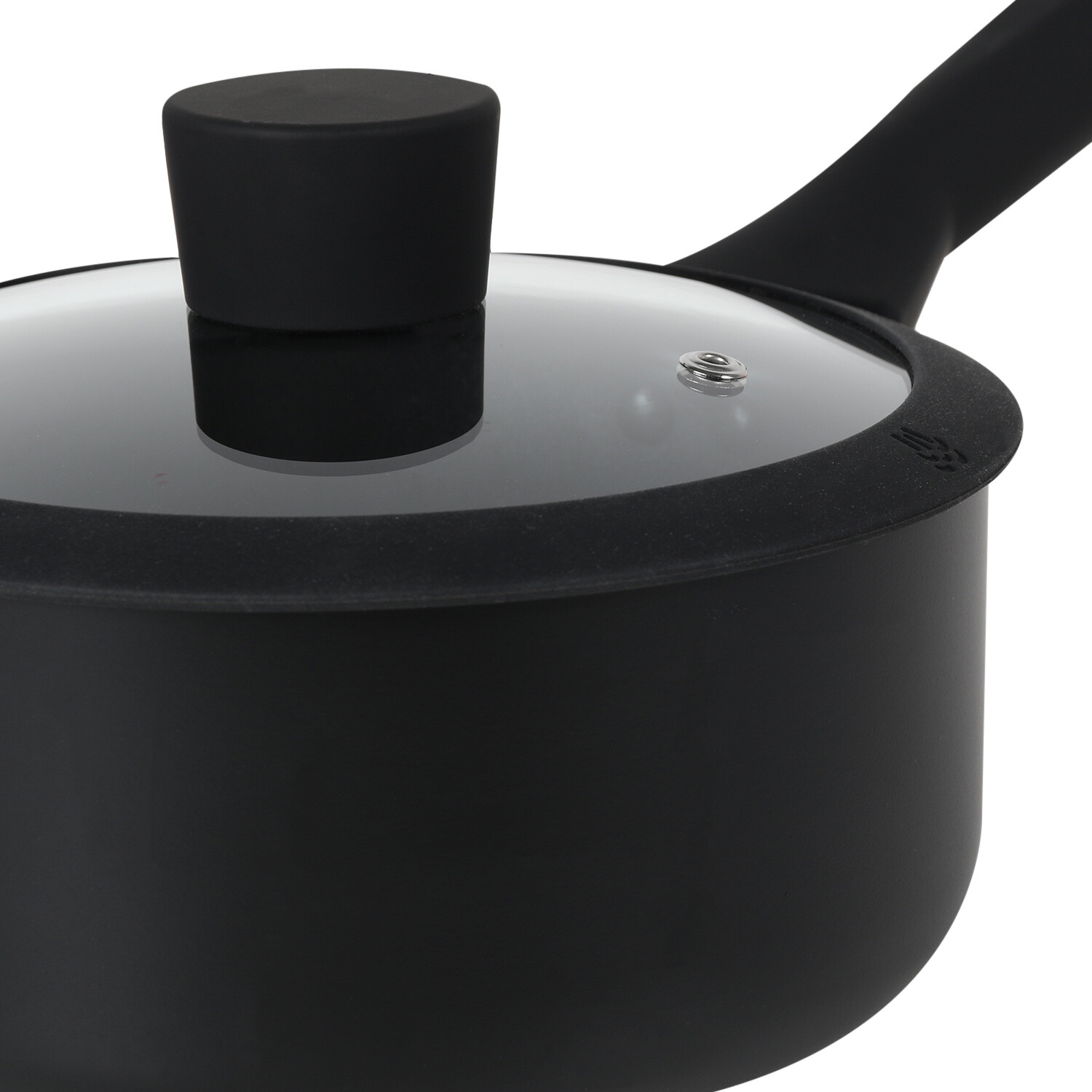 Soft Touch Non Stick Saucepan Set - Black / 20cm Saucepan Image 18
