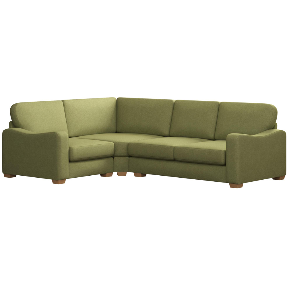 Theadford 3 Seater Venice Olive Fixed Back Left Hand Corner Sofa Image 2