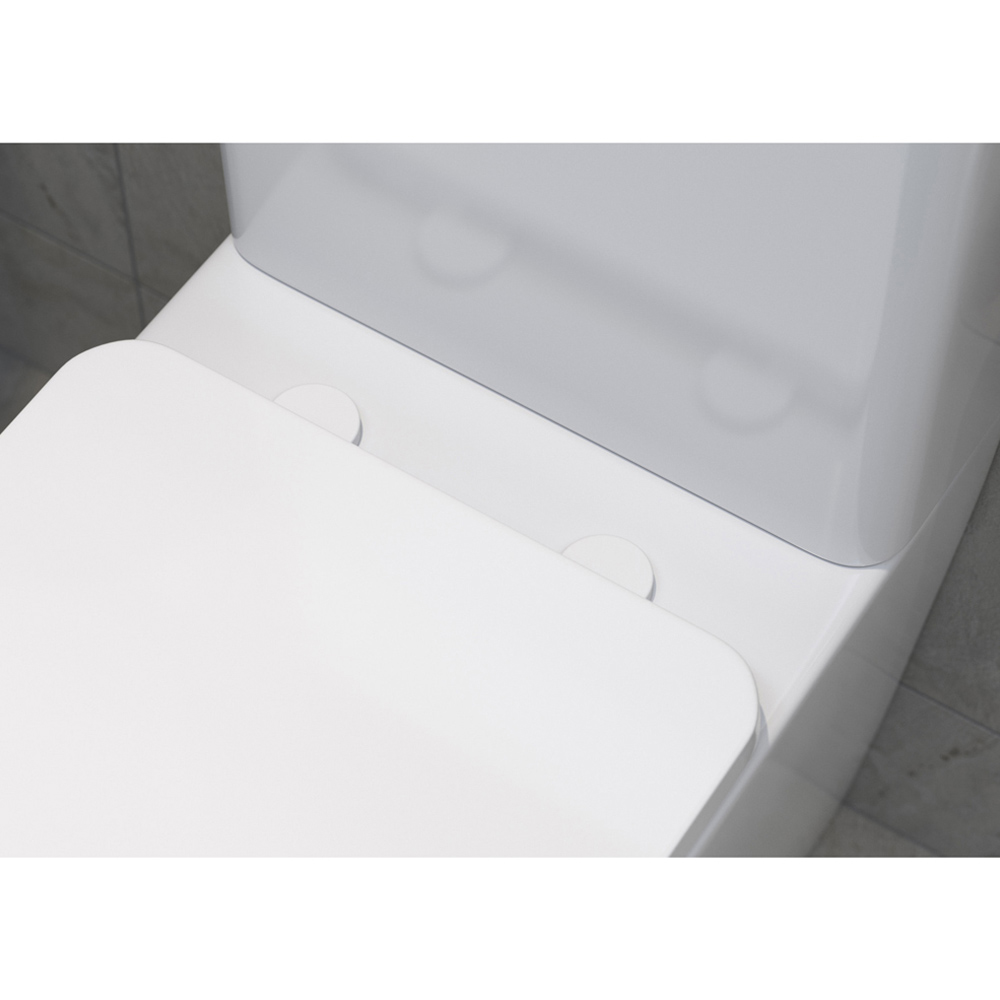 Bathstore White Toilet Seat Cover Cap 2 Pack Image 2