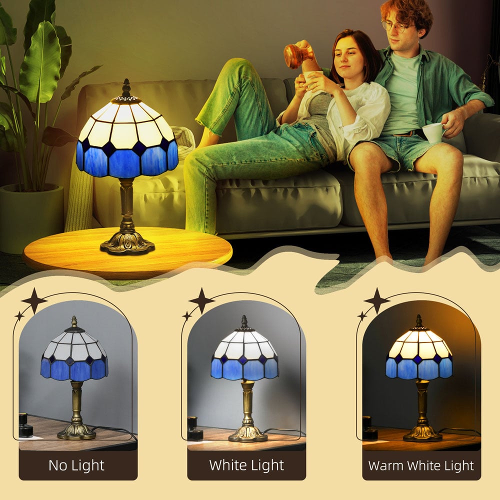 Portland Blue Antique Table Lamp Image 8