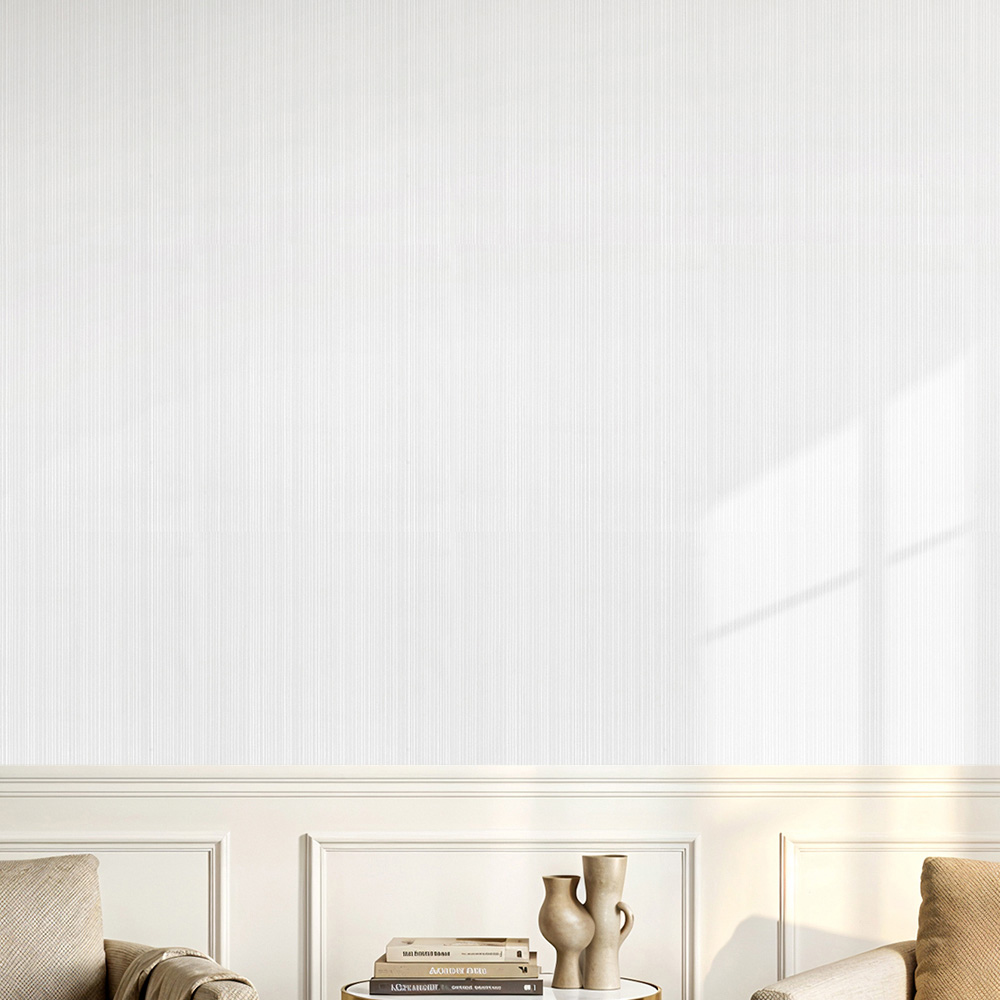 Living and Home White 3D Embossed Non-Woven Wallpaper Roll 950 x 53cm Image 7
