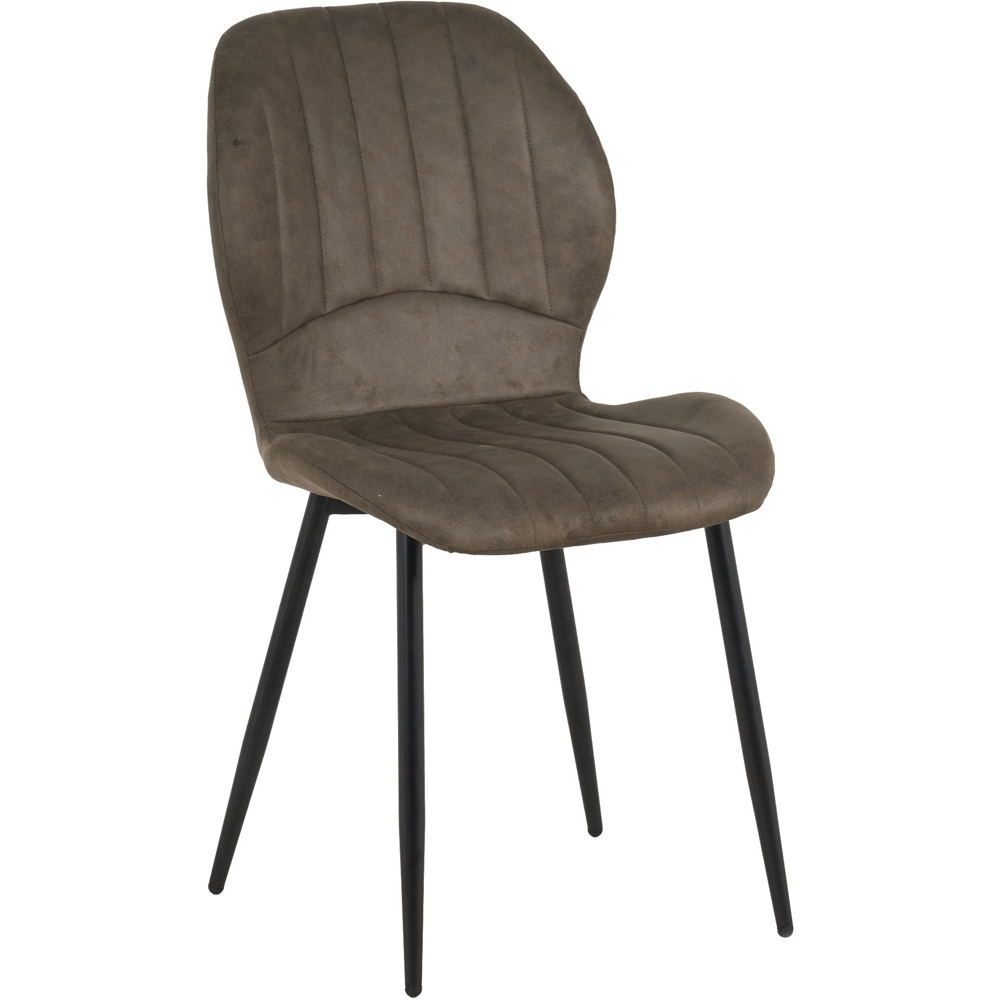 Miami 4 Seater Grey Jaydn Leather Dining Table Set Image 5