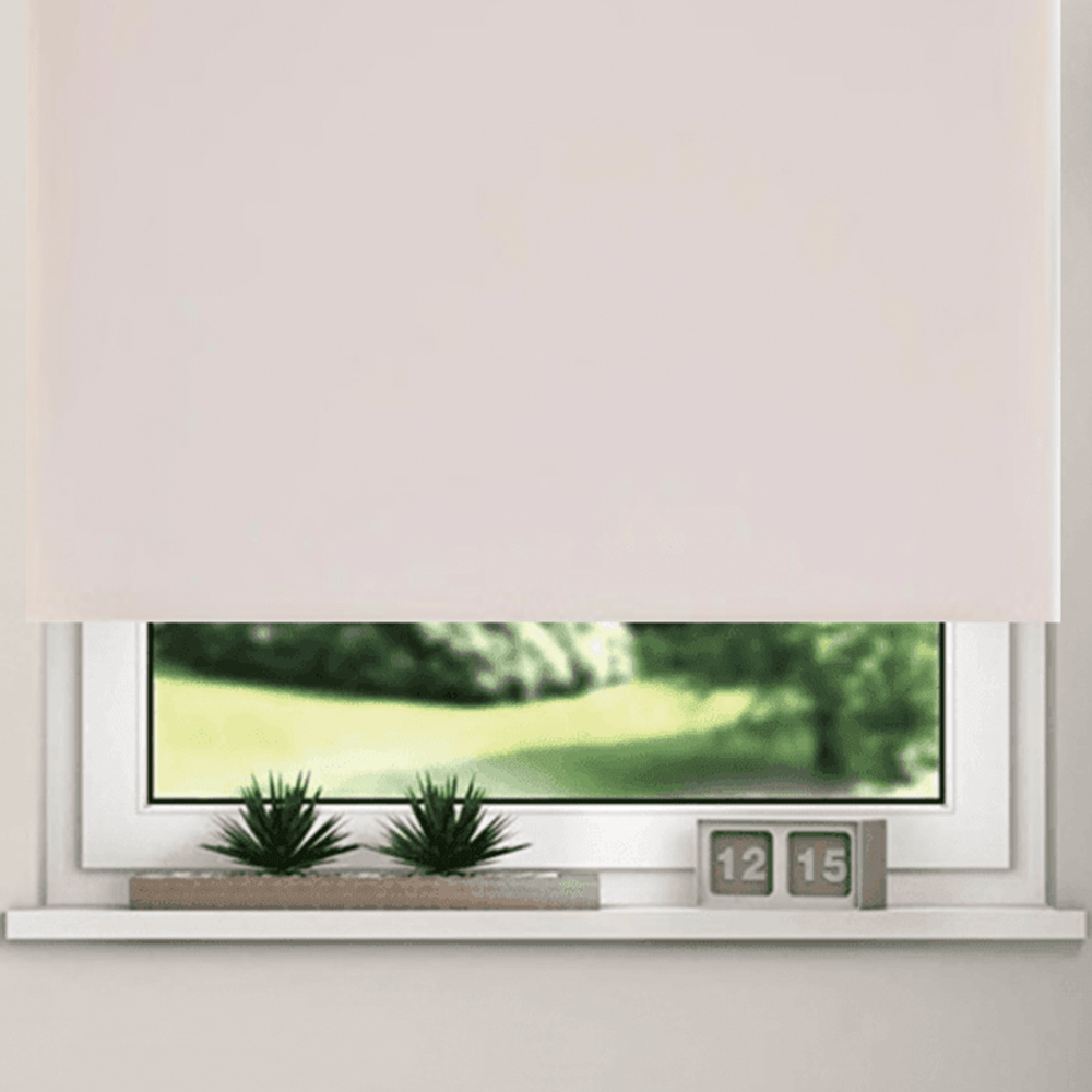 New EdgeBlinds Thermal Blackout Roller Blinds Pink 75cm Image 3