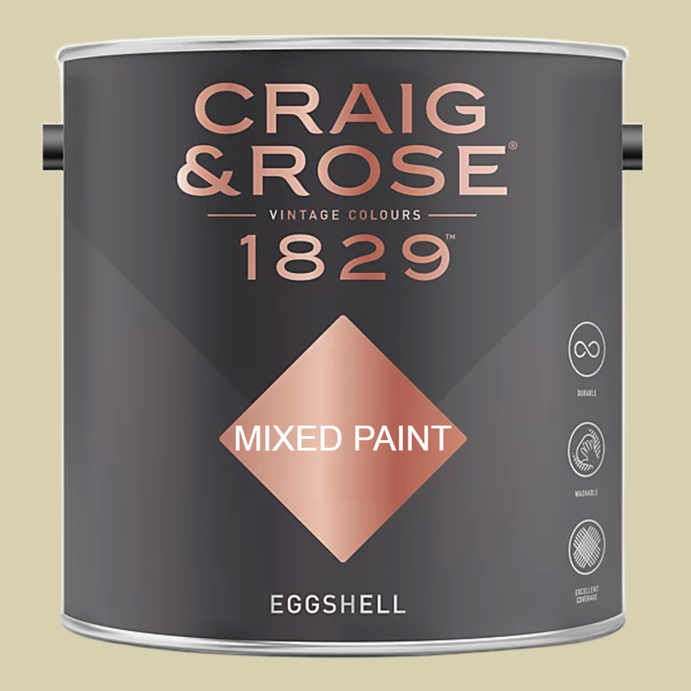 Craig & Rose 1829 Vintage Walls Wood and Metal Eau De Nil Eggshell Paint 2.5L Image 2