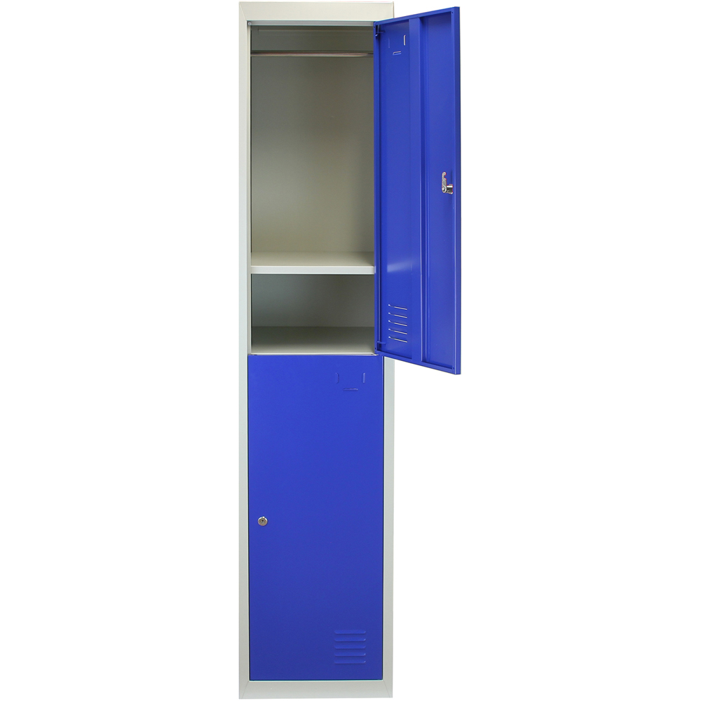 Monstershop 2 Door Blue Metal Storage Locker Image 3