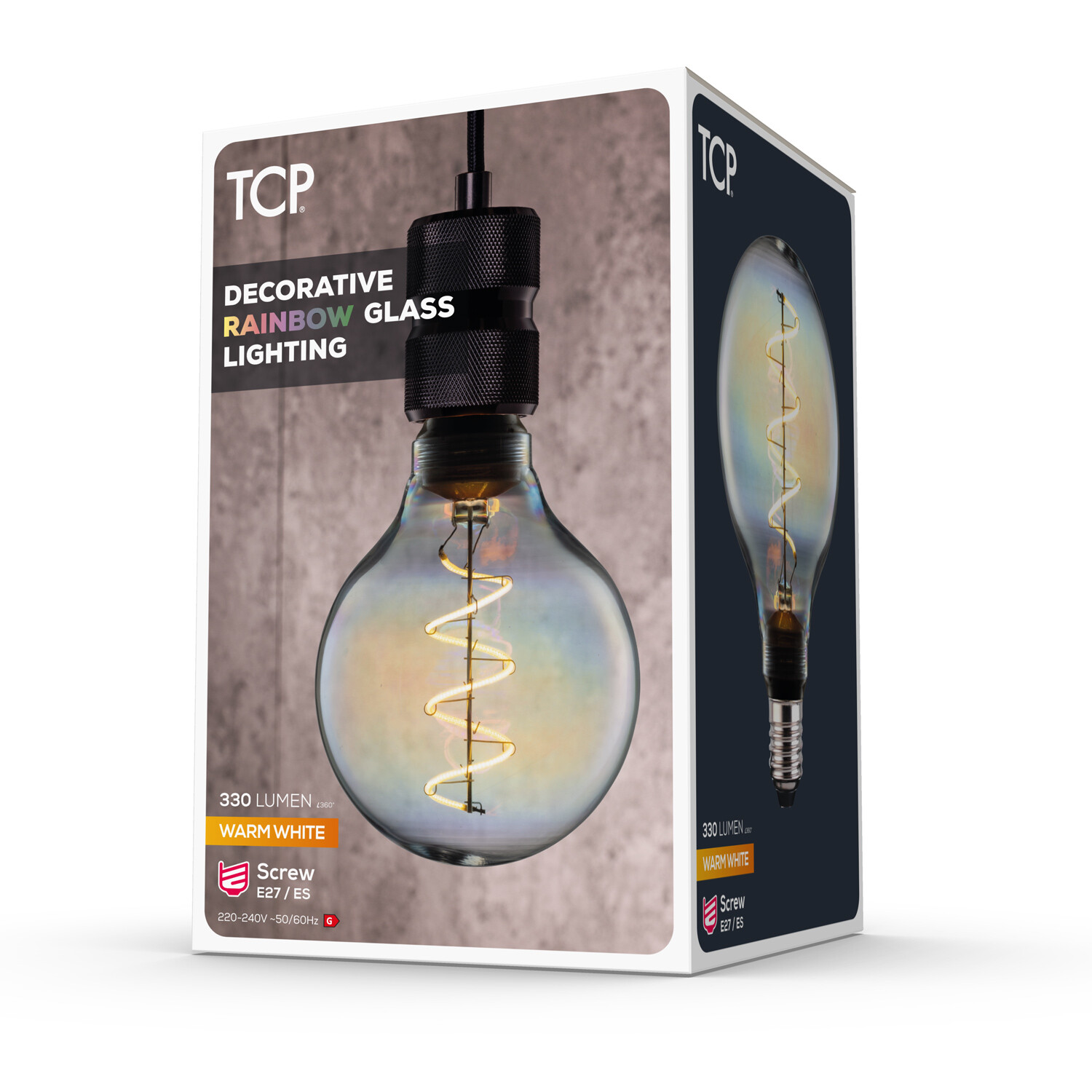TCP Twisted Decorative Filament 330L E27 Bulb - Warm White Image 3
