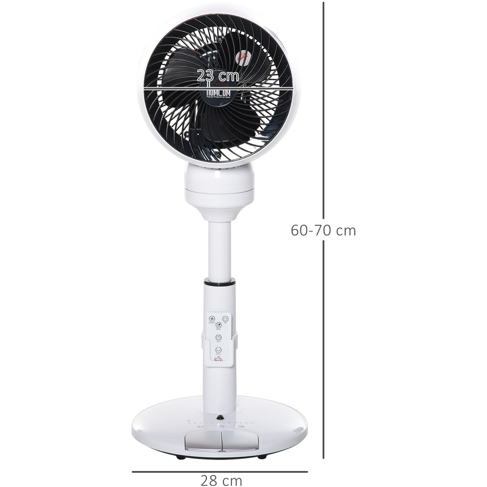HOMCOM Black Pedestal Fan 28 inch Image 6